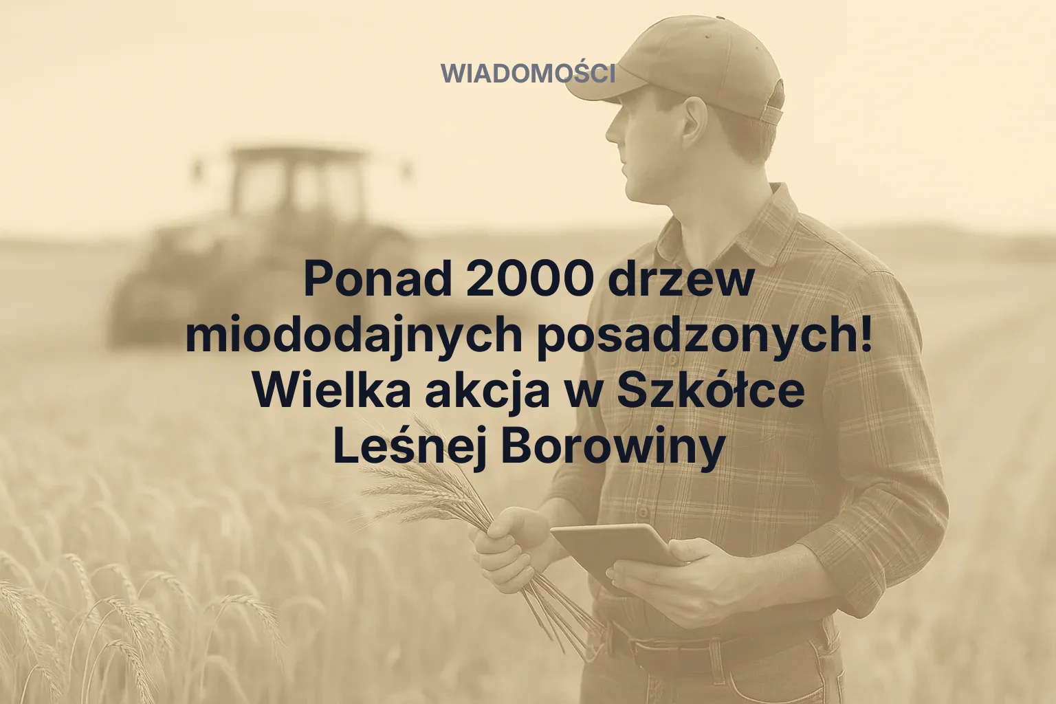 Ponad 2000 drzew miododajnych posadzonych! Wielka akcja w Szkółce Leśnej Borowiny