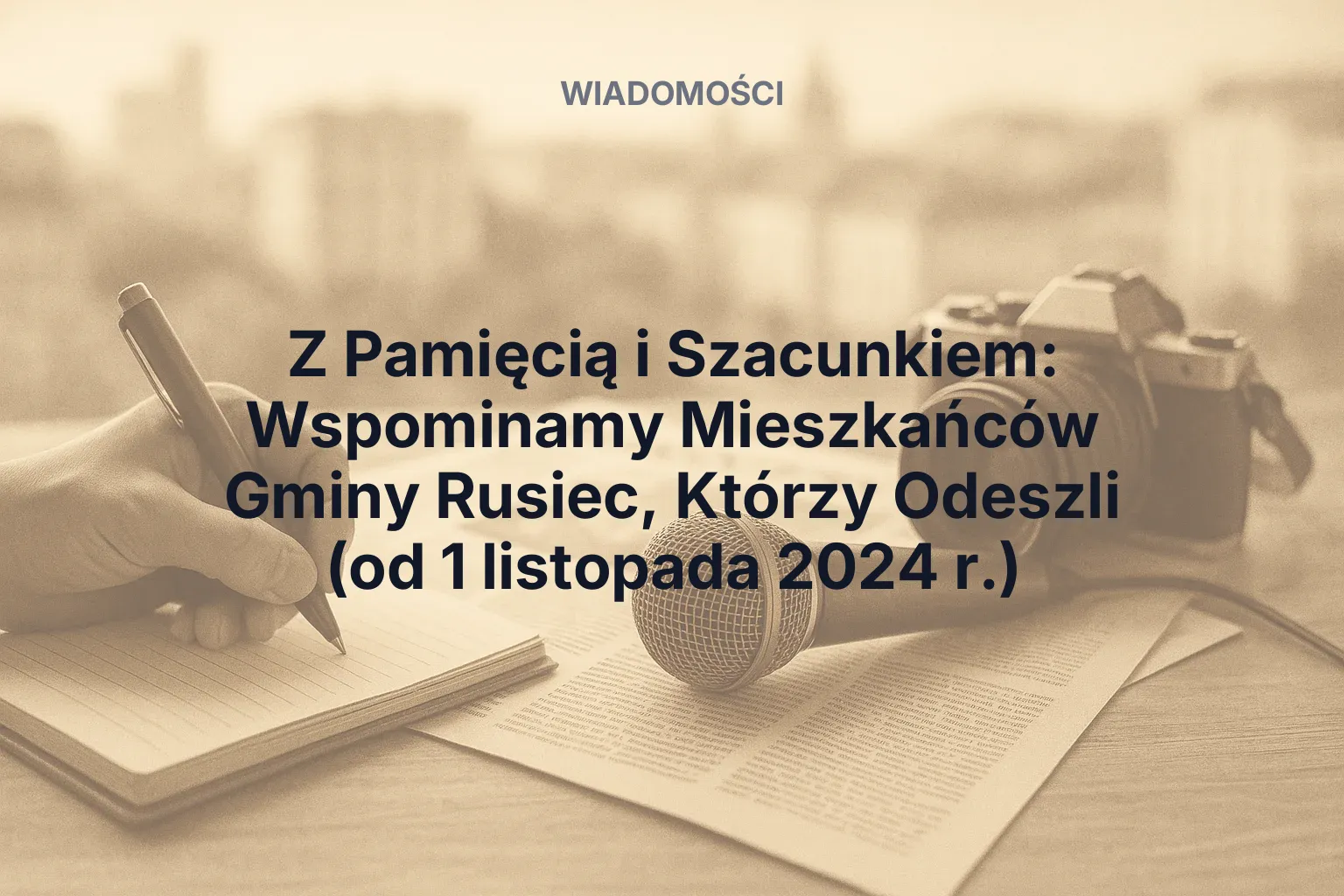 Z Pamięcią i Szacunkiem: Wspominamy Mieszkańców Gminy Rusiec, Którzy Odeszli (od 1 listopada 2024 r.)