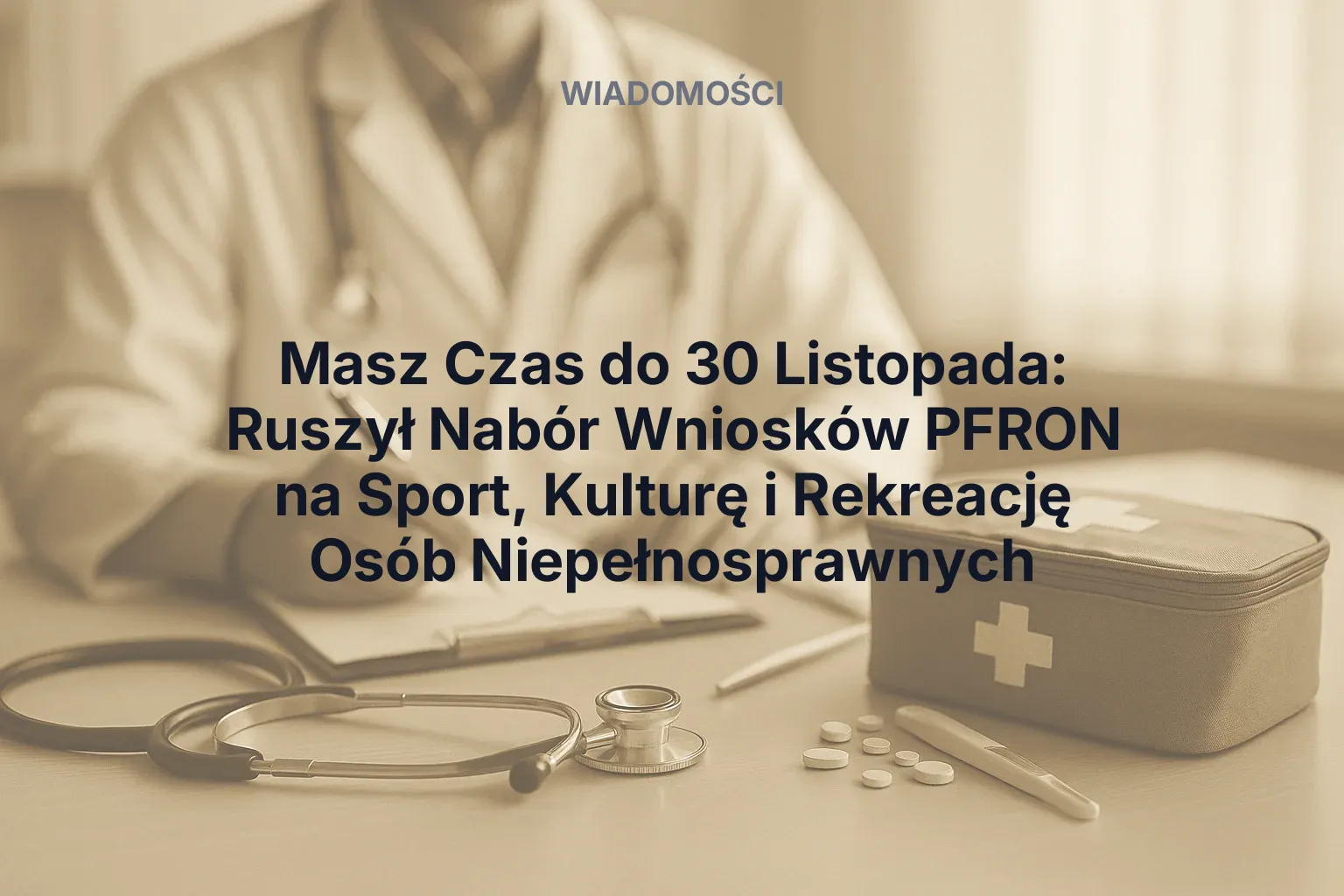 Masz Czas do 30 Listopada: Ruszył Nabór Wniosków PFRON na Sport, Kulturę i Rekreację Osób Niepełnosprawnych