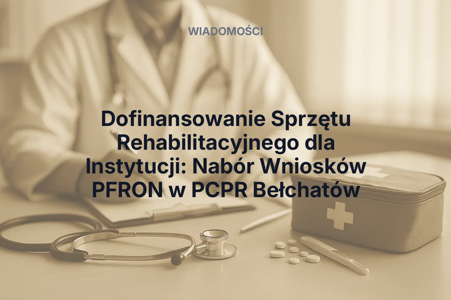 Dofinansowanie Sprzętu Rehabilitacyjnego dla Instytucji: Nabór Wniosków PFRON w PCPR Bełchatów