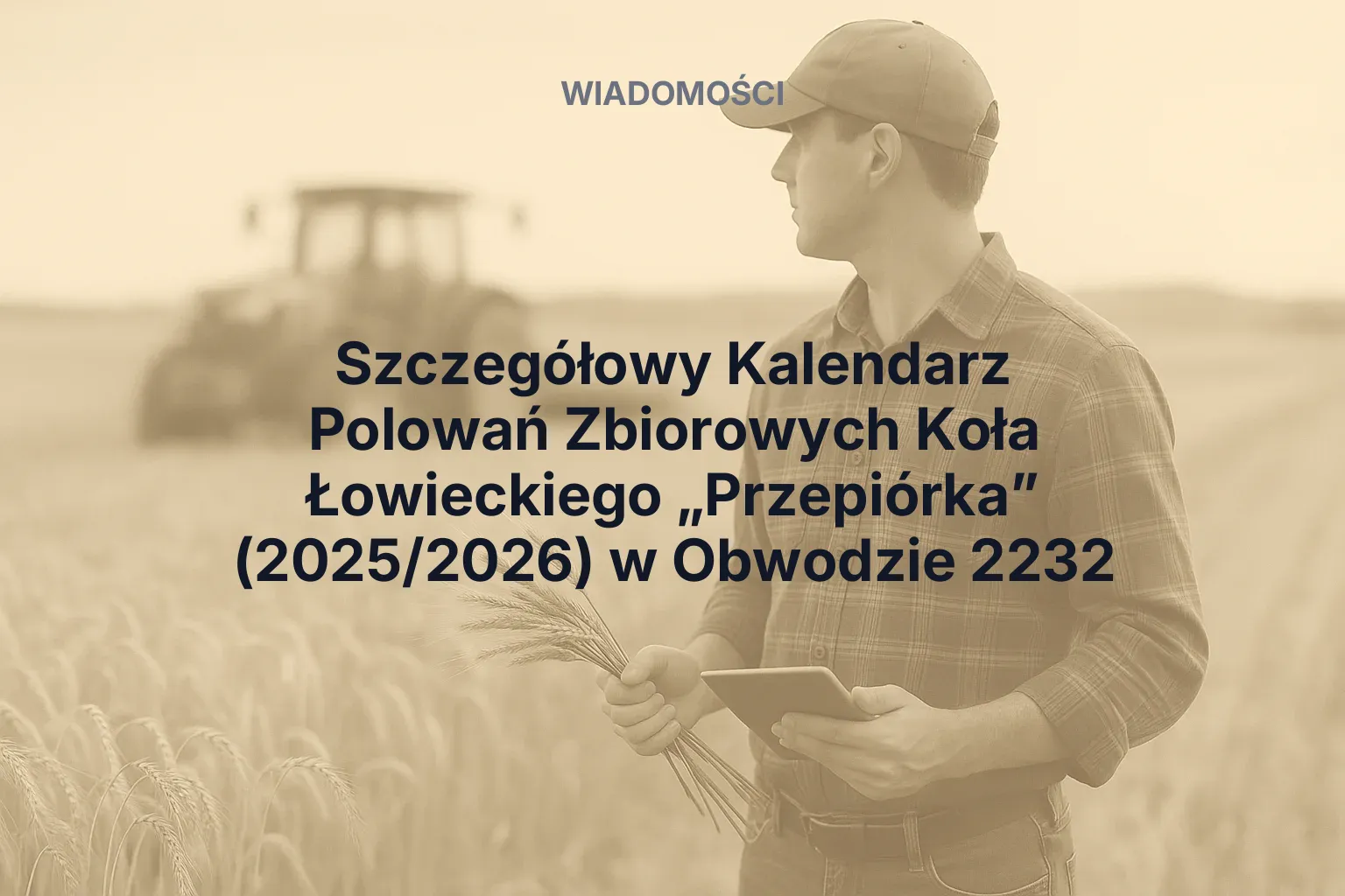 Artykuł: Szczegółowy Kalendarz Polowań Zbiorowych Koła Łowieckiego „Przepiórka” (2025/2026) w Obwodzie 2232
