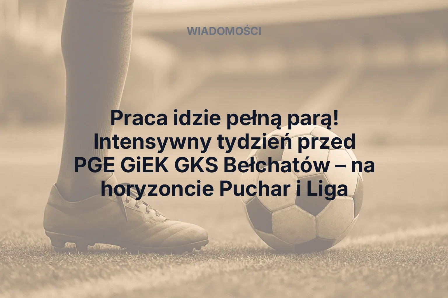 Artykuł: Praca idzie pełną parą! Intensywny tydzień przed PGE GiEK GKS Bełchatów – na horyzoncie Puchar i Liga