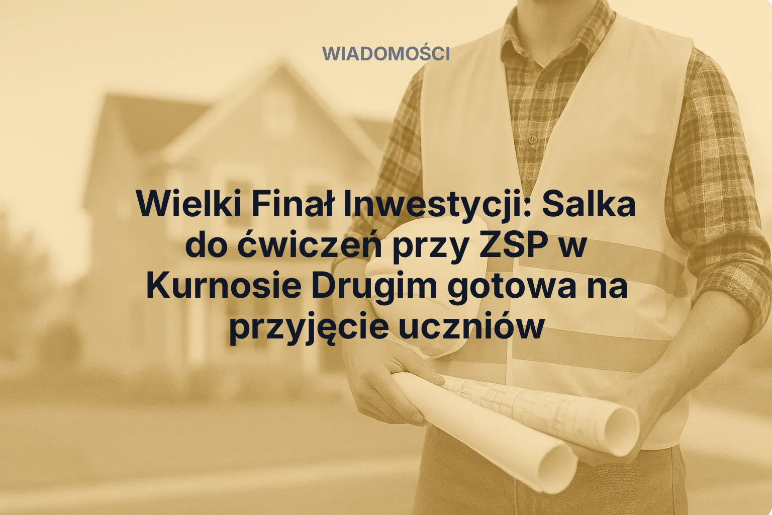 Nowoczesna salka do ćwiczeń w ZSP w Kurnosie Drugim gotowa!