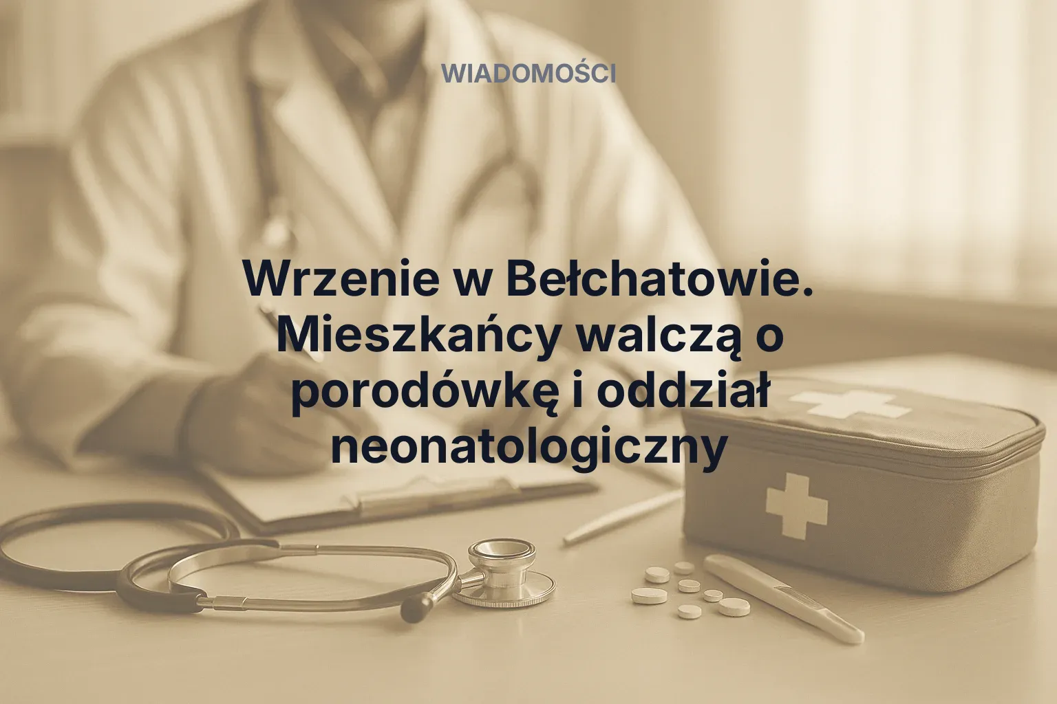 Artykuł: Bełchatów murem za porodówką. Mieszkańcy grzmią: „To cios w bezpieczeństwo naszych dzieci!”