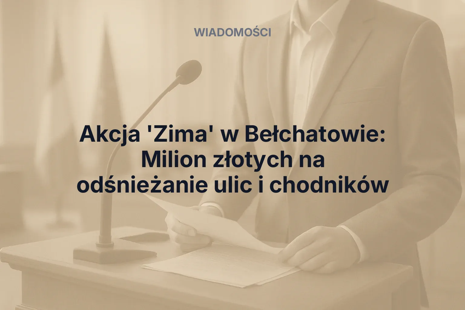 Artykuł: Akcja 'Zima' w Bełchatowie: Milion złotych na odśnieżanie ulic i chodników