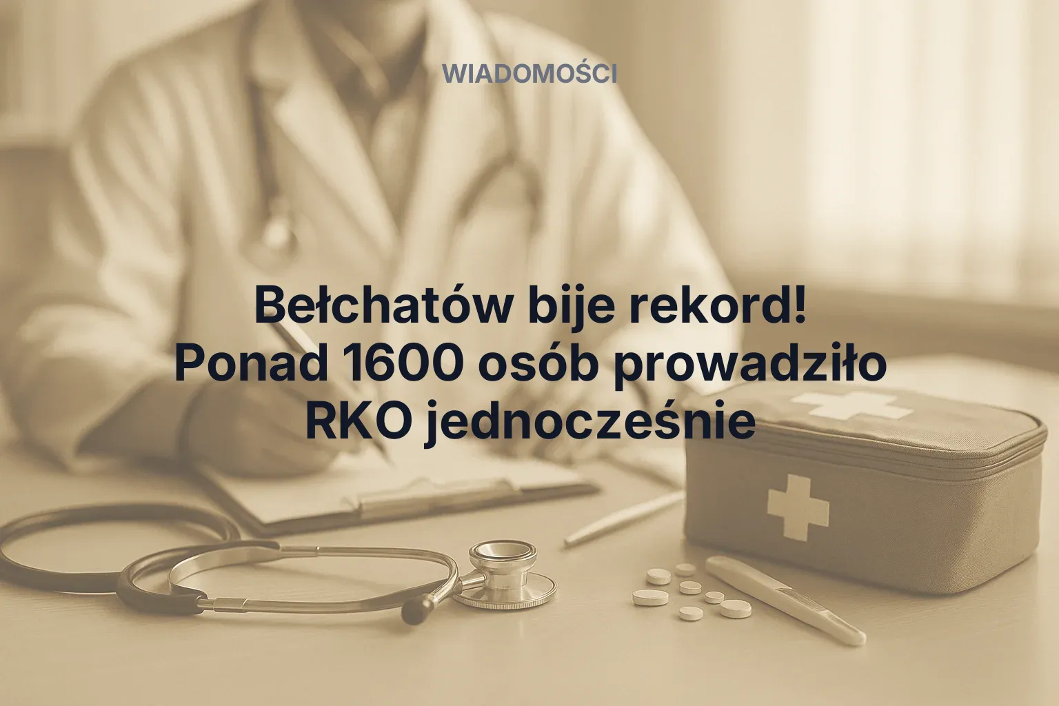 Artykuł: Bełchatów bije rekord! Ponad 1600 osób prowadziło RKO jednocześnie