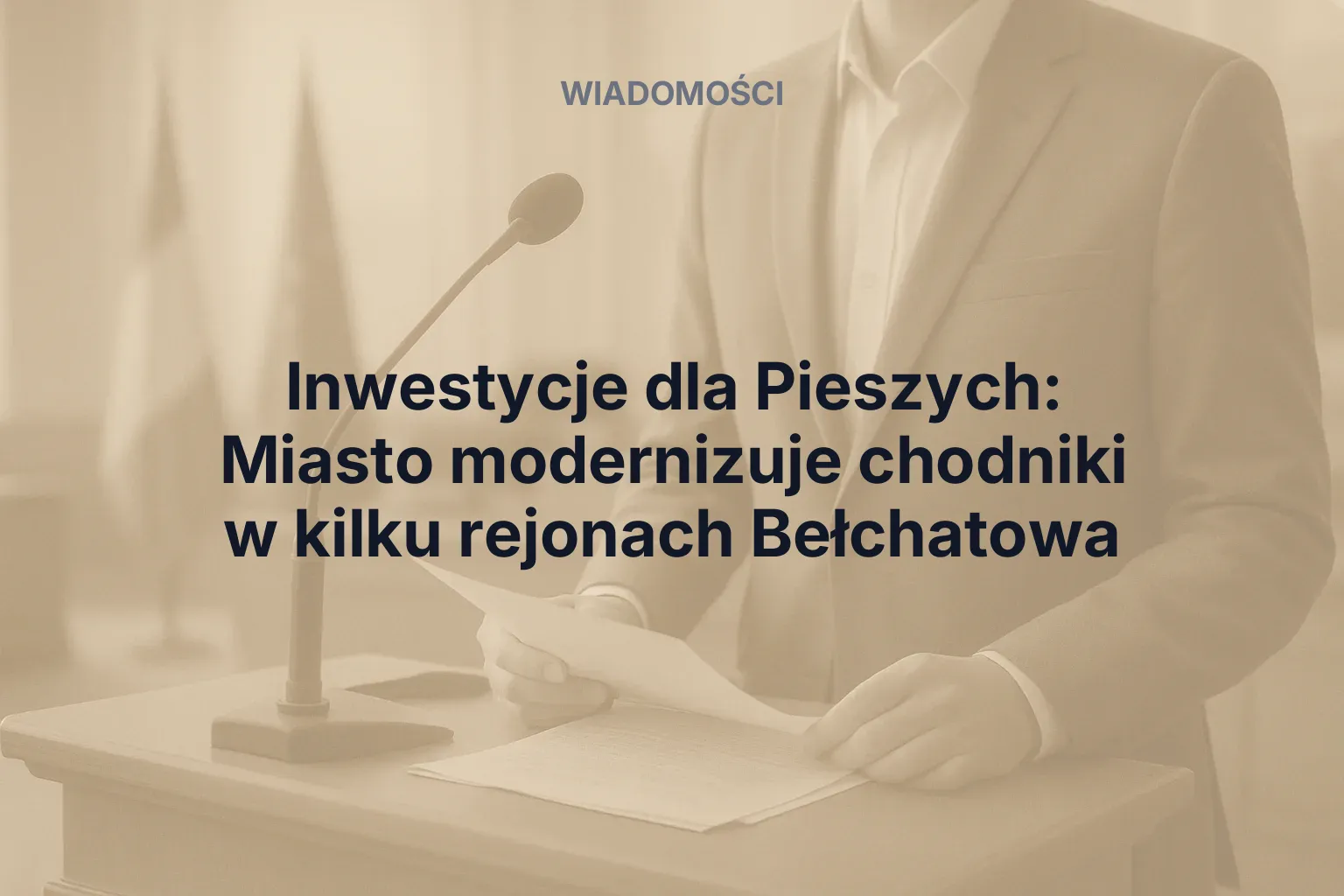 Artykuł: Inwestycje dla pieszych: Miasto modernizuje chodniki w kilku rejonach Bełchatowa