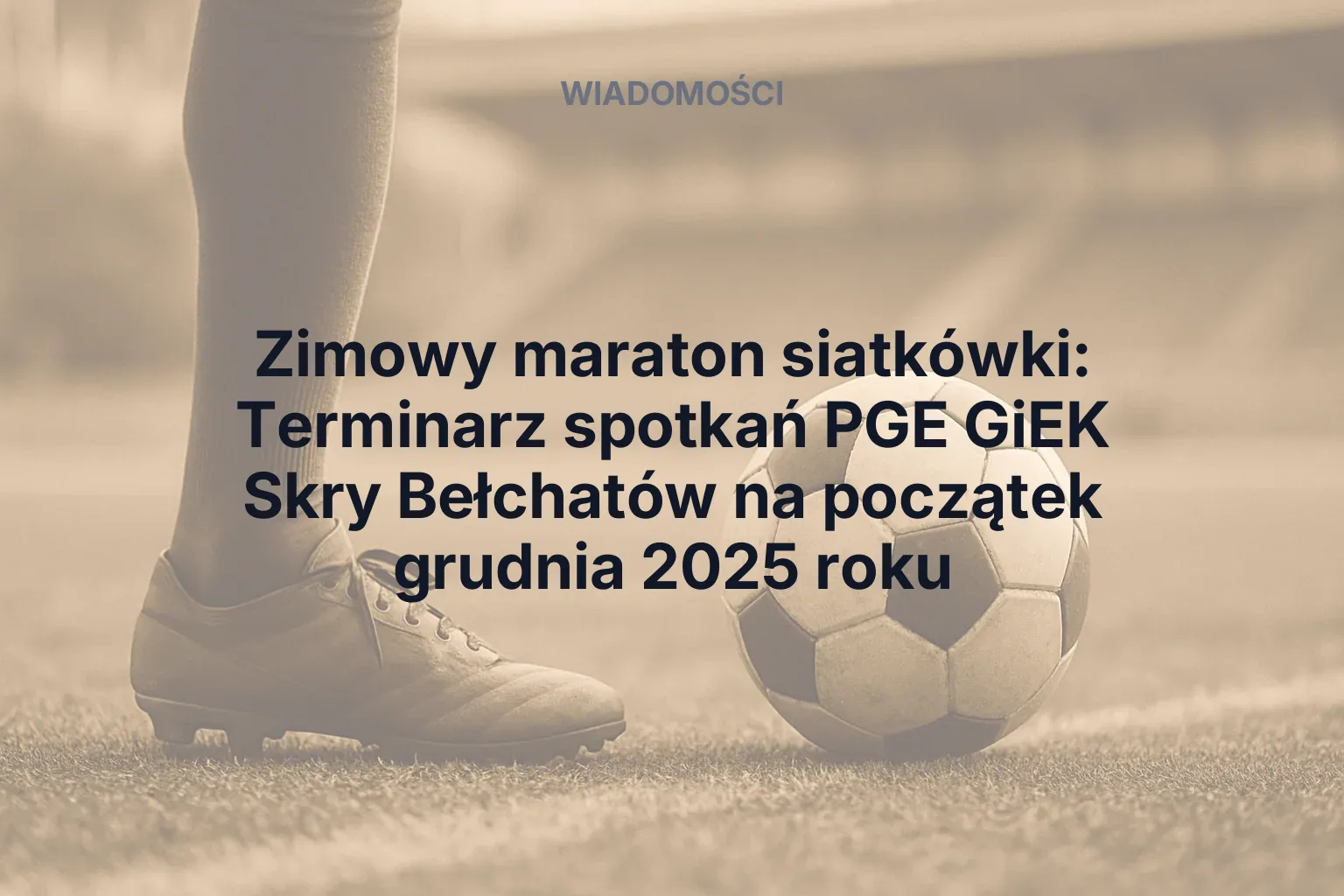 Artykuł: Zimowy maraton siatkówki: Terminarz spotkań PGE GiEK Skry Bełchatów na początek grudnia 2025 roku